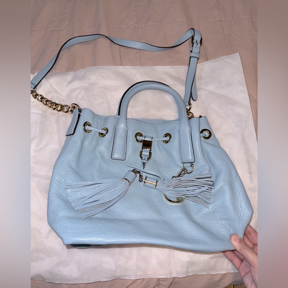 Michael Kors light blue crossbody